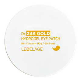 LEBELAGE Dr. 24K Gold Hydrogel Eye Patch for Revitalizing Elasticity Moisture and Anti-Wrinkle Eye Care _ Made in Korea